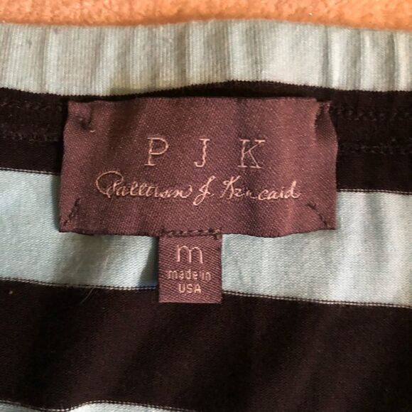 Patterson J Kincaid Gris Striped Skirt Turq/Black - Picture 5 of 8